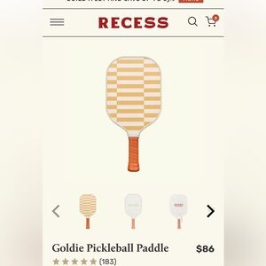 Recess pickleball paddle